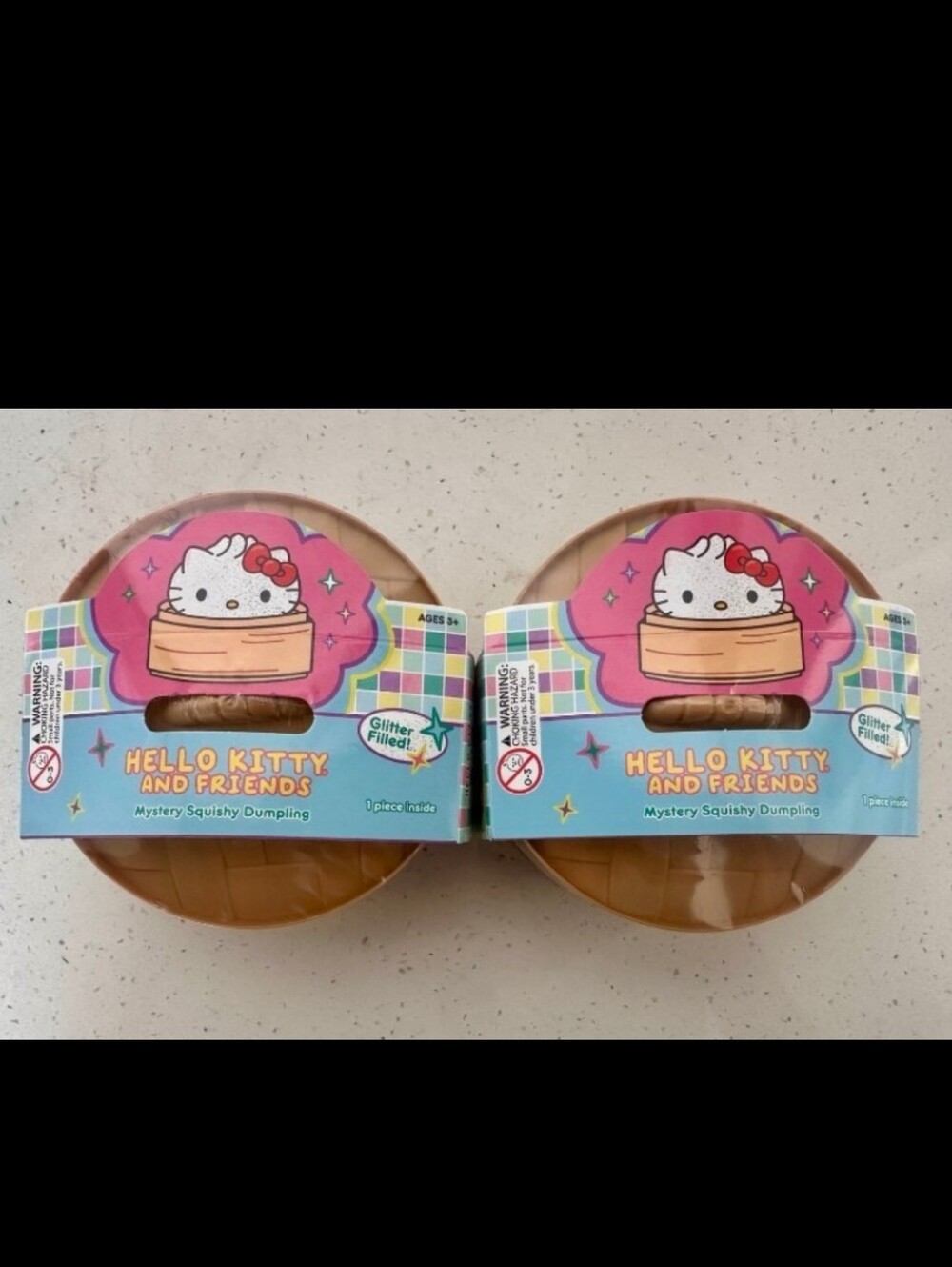 2x New Mystery Squishy Dumpling - Hello Kitty